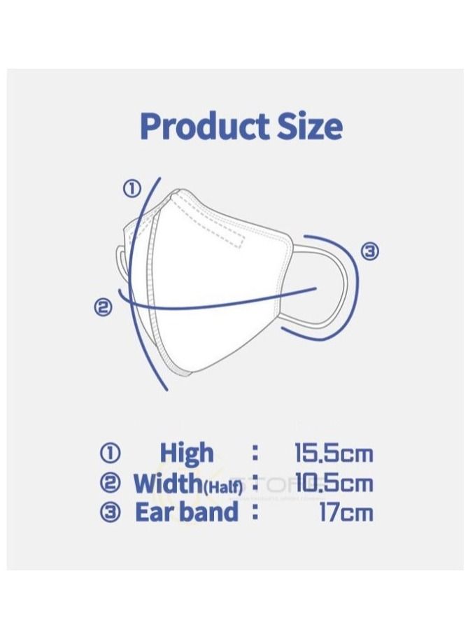 Air Queen NEO Nanofiber Filter Face Mask, Paper Light weight, 0.1µm Nanofiber Filter, Made in Korea (2masks/Sealed pack) x (5Packs) (Pink) - Image 5