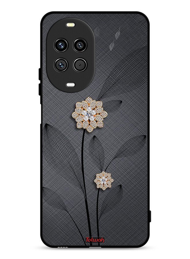 Tolwak غطاء حماية لهاتف هواوي نوفا 14 ألترا 5G مزين بفن الأزهار الماسية
