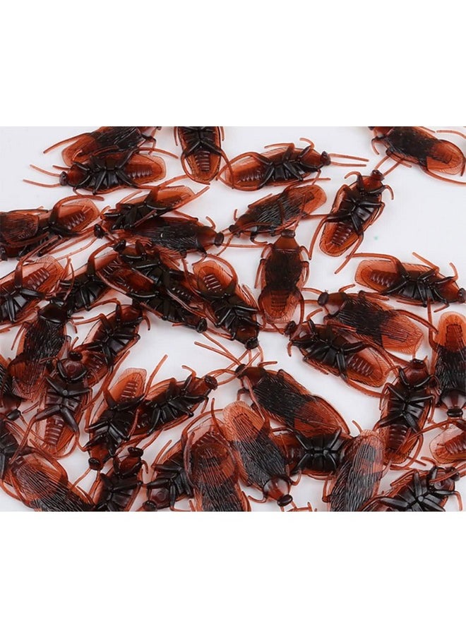 Cooplay - 30Pcs - Fake Roaches Prank - Cockroach Bugs Look Real Black Red - Image 1