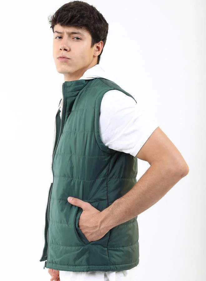 كيتش Solid High Neck Bodywarmer by Styli