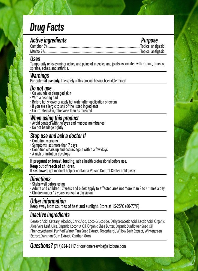 Elixicure Natural Pain Relief Cream for Arthritis Pain, Joint Relief & Sore Muscles. Fast Acting, Long Lasting & Non-Greasy. (Wintergreen, 1 oz. Roll-On - Image 4