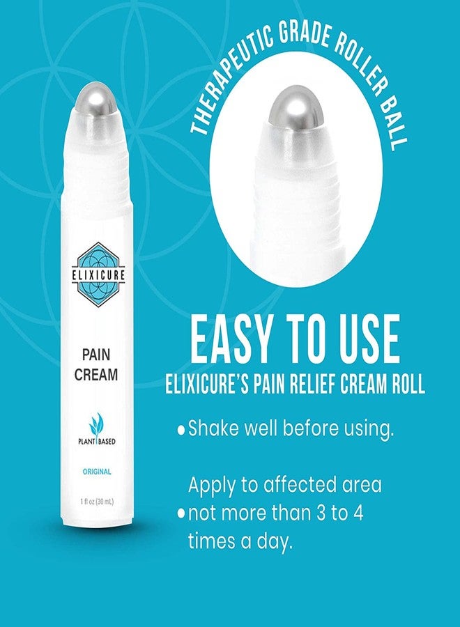 Elixicure Natural Pain Relief Cream for Arthritis Pain, Joint Relief & Sore Muscles. Fast Acting, Long Lasting & Non-Greasy. (Wintergreen, 1 oz. Roll-On - Image 3