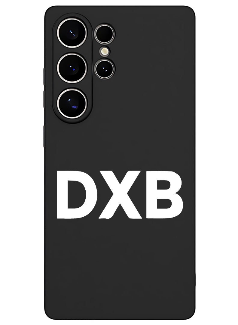 Theodor Protective Slim Fit Case Liquid Silicone Cover with Full Body Protection Anti-Scratch Shockproof Case For Samsung Galaxy S25 Ultra (Black) - DXB - White - Image 1