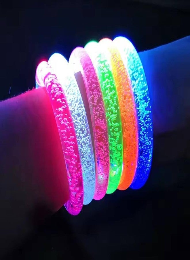 سجاني أساور ساجاني المضيئة في الظلام بتقنية LED، أساور مضيئة، عصي مضيئة، لوازم حفلات نيون للأطفال والكبار، ألعاب مضيئة، هدايا حفلات الهالوين (متعددة الألوان) (6) - Image 5