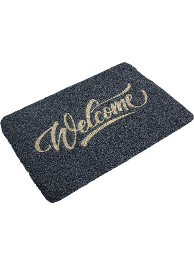 NIBEMINENT Letter Print Durable Front Entrance Floor Mat Black - Image 1