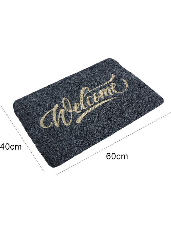 NIBEMINENT Letter Print Durable Front Entrance Floor Mat Black - Image 4