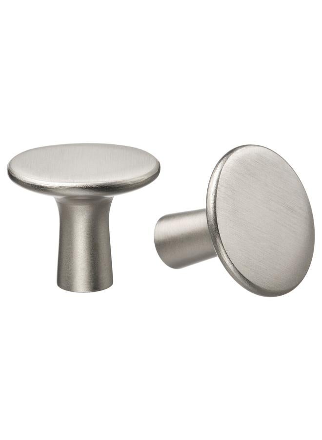 Zaboon Knob, stainless steel colour, 30 mm - Image 1