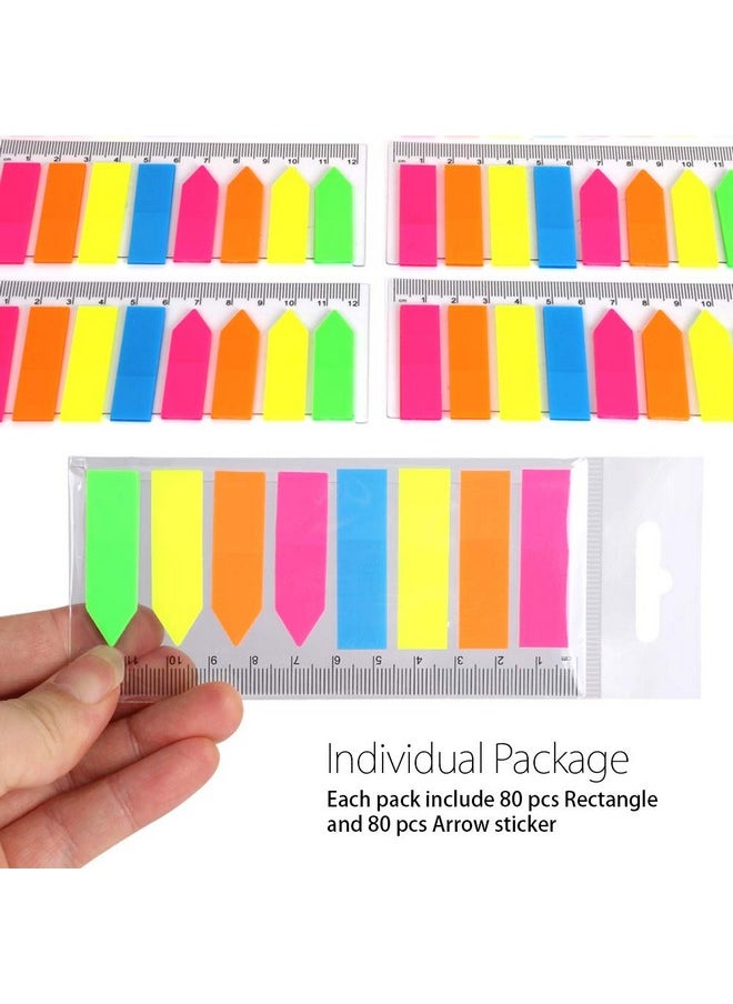 FANDAMEI 960 Pieces Neon Page Markers 6 Sets Translucent Page Flags Fluorescent Index Tabs Sticky Notes Tabs With 12 Cm Measurement For Page Marker  - Image 4
