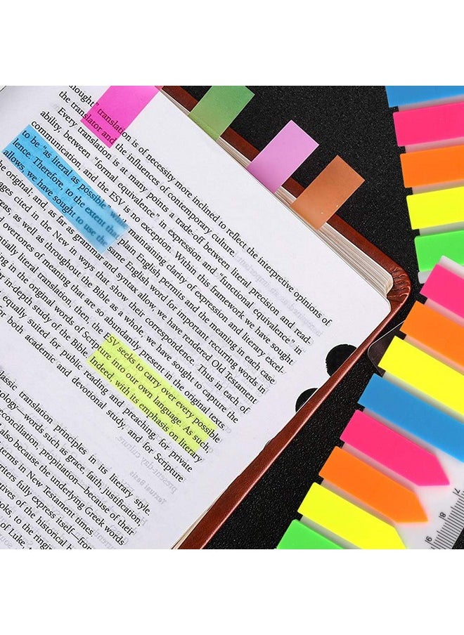 FANDAMEI 960 Pieces Neon Page Markers 6 Sets Translucent Page Flags Fluorescent Index Tabs Sticky Notes Tabs With 12 Cm Measurement For Page Marker  - Image 5