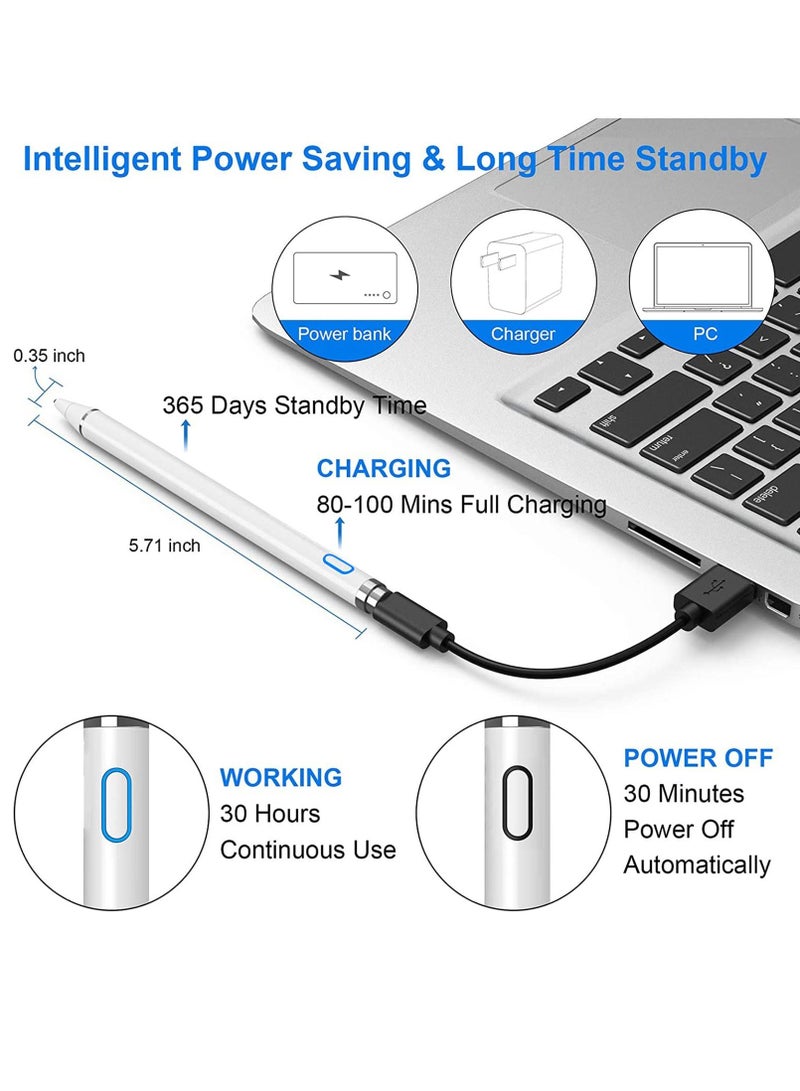 Active Digital Stylus Pen For Apple Ipad 2018 White - Image 5