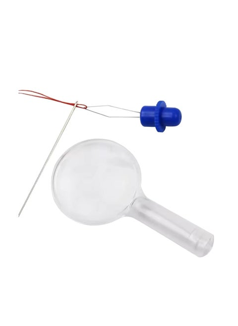ADW CraftS Needle Threader Tool with Magnifying GlassNeedle Threader ToolNeedle Thread Inserter for Machine and Hand Sewing NeedleNeedle Threader Tool kitNeedle Thread Inserter 1