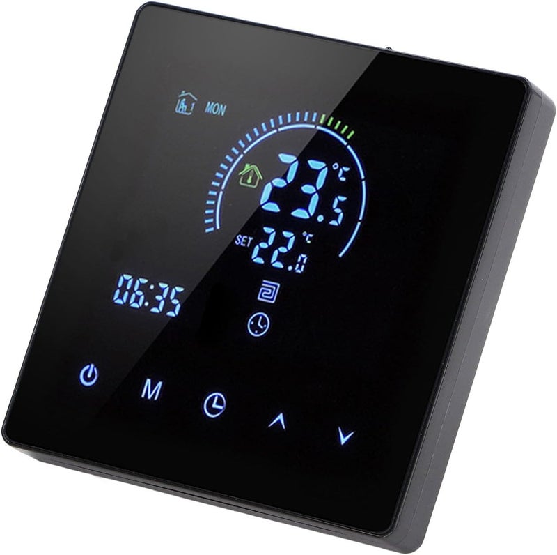 متعدد الاستخدامات منظم حرارة رقمي Yosoo، شاشة LCD ذكية قابلة للبرمجة للتحكم في درجة حرارة أنظمة التدفئة الأرضية الكهربائية، مع برمجة ذكية و (WiFi، (التحكم الصوتي لـ Yandex، لـ) خفيف الوزن وسهل الحمل - Image 5