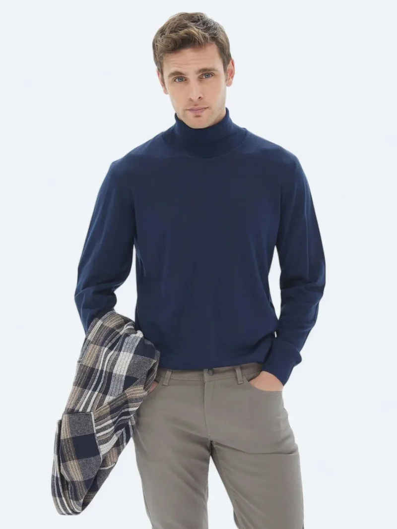 Kip Indigo Knitwear Sweatshirt