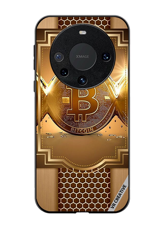 VR CREATIVE Protective Case Cover For Huawei Mate 60 Pro Royal Bitcoin Design Multicolour - Image 1