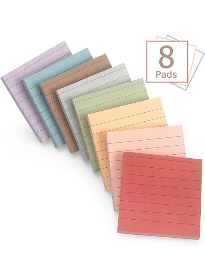 Flushrenic 656 Pcs Sticky Notes，Sticky Notes Set，Self-Stick Pads,   Notes suitable for offices, homes, and schools，82 Sheets/pack, 8 Pack - Image 3