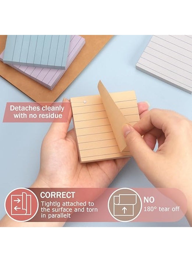 Flushrenic 656 Pcs Sticky Notes，Sticky Notes Set，Self-Stick Pads,   Notes suitable for offices, homes, and schools，82 Sheets/pack, 8 Pack - Image 4