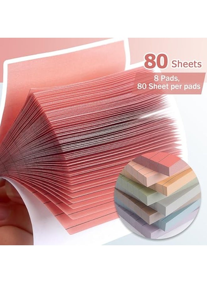 Flushrenic 656 Pcs Sticky Notes，Sticky Notes Set，Self-Stick Pads,   Notes suitable for offices, homes, and schools，82 Sheets/pack, 8 Pack - Image 5