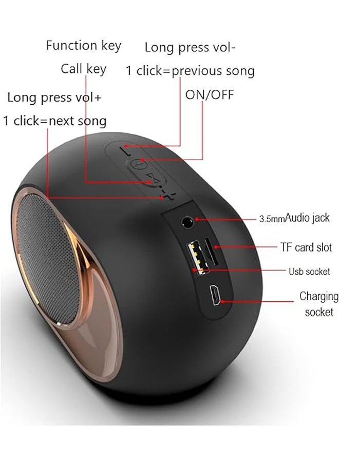 General - Bluetooth Speaker - Powerful Wireless Speaker, FM Radio - Bluetooth 5.0, AUX/USB Port, TF Card Four Playback Modes - Bluetooth & Speakerphone Function - TWS HD Stereo - 80dB Volume - Image 1
