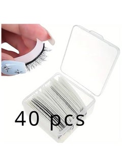 40 Pieces Self Adhesive Lash Strips for Fake Eyelashes No Glue Apply Self Adhesive Eyeliner Lashes Strips Waterproof Natural Look