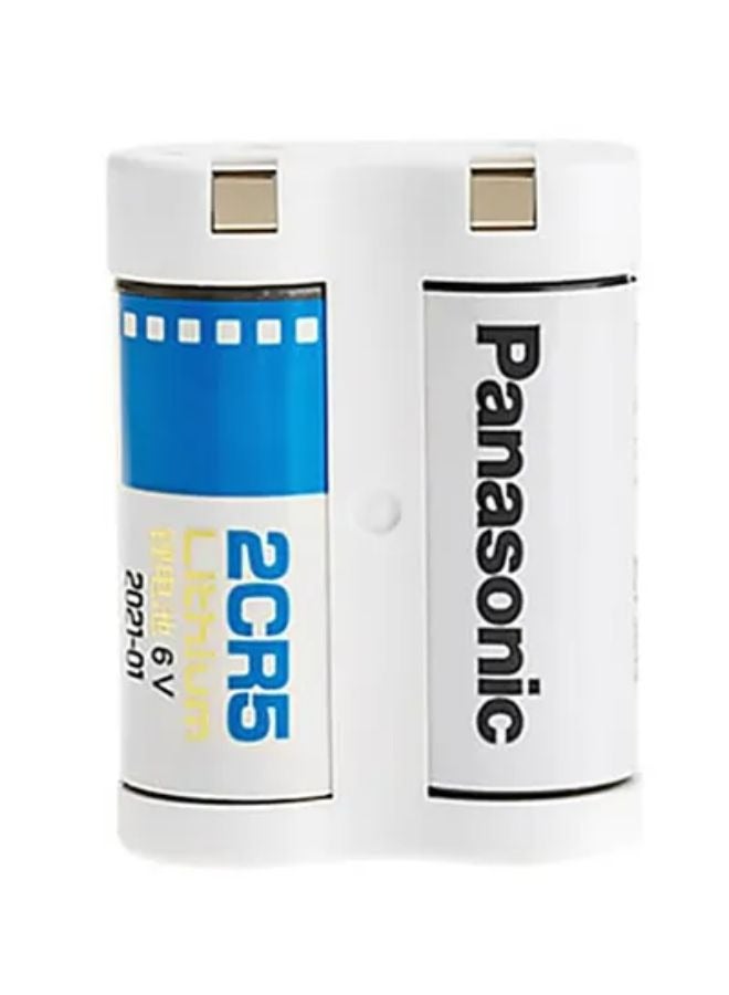 Panasonic 2 Piece 2CR5 Lithium Batteries White/Blue/Black