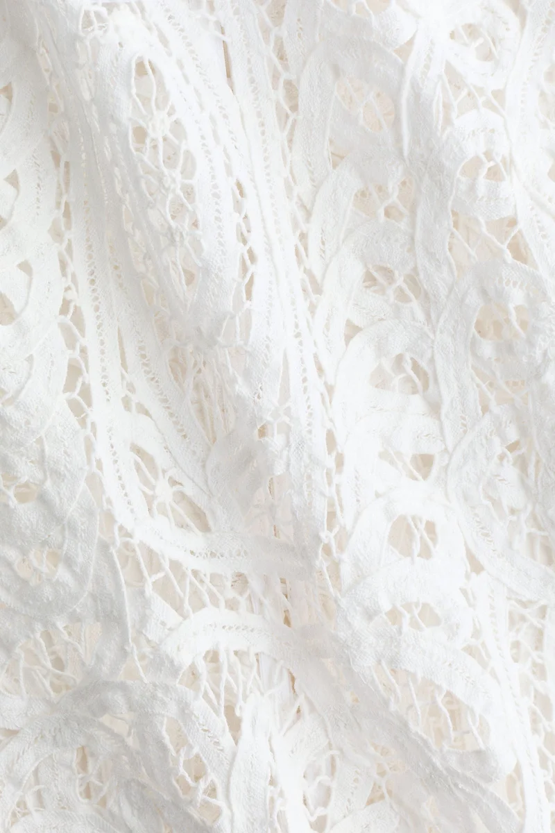 H&M Oversized crochet-look blouse