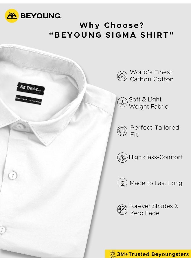 BEYOUNG White Plain Cotton Shirts - pzsku/Z0C7AC10599F939644FE3Z/45/_/1737972813/a7c4d1bb-ffef-4646-8ec7-a5249e00a83f