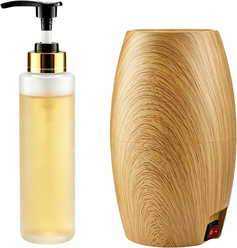 Elitzia Massage Oil Warmer Lotion Warmer 131°F Constant Temperature with Plastic Pump Bottles Massage Oil Heater for Creams Gels & Essential Oils ETOH843N - Image 1