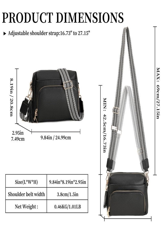 FALAN MULE Crossbody Purses for Women Trendy,Vegan Leather Medium Women's Crossbody Travel Purse Built in Wallet - Image 2