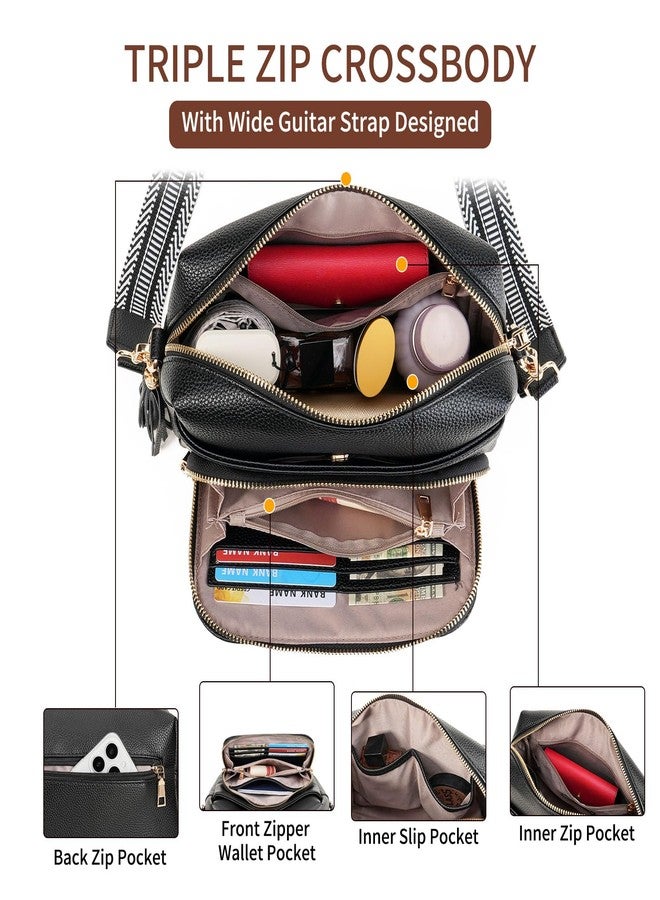 FALAN MULE Crossbody Purses for Women Trendy,Vegan Leather Medium Women's Crossbody Travel Purse Built in Wallet - Image 3