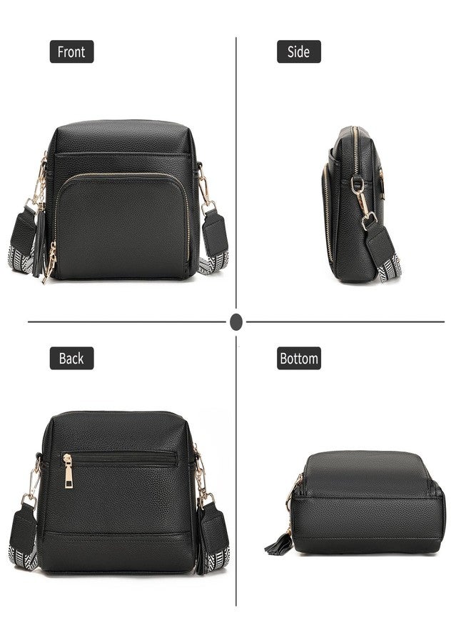 FALAN MULE Crossbody Purses for Women Trendy,Vegan Leather Medium Women's Crossbody Travel Purse Built in Wallet - Image 5