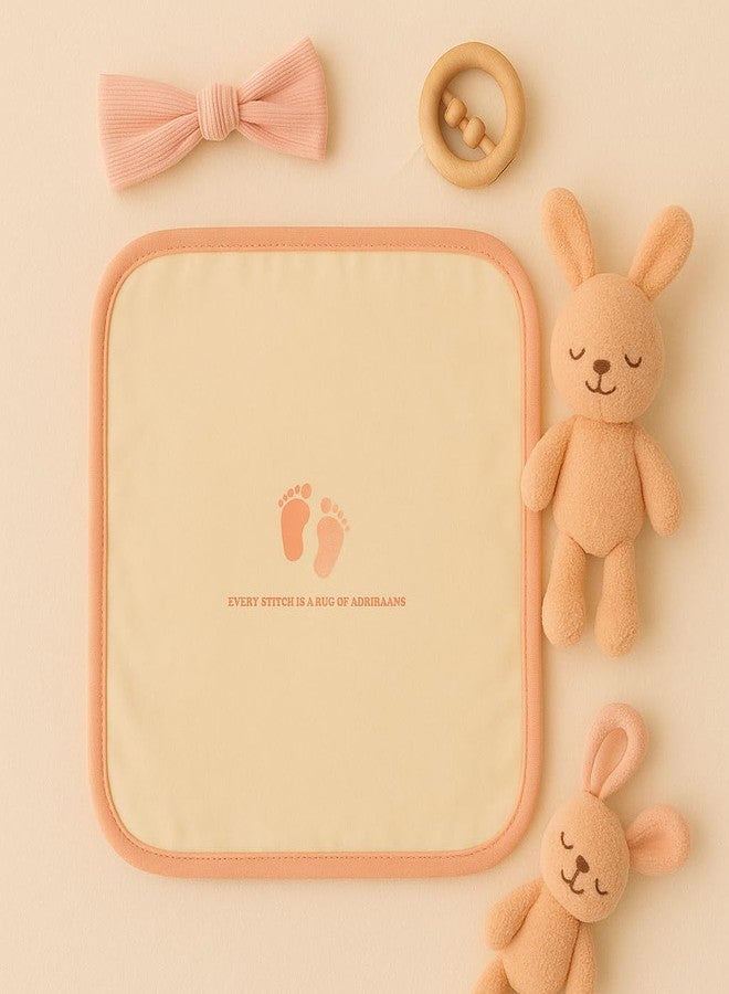 Adhigams New Born Baby Cotton Napkins | Soft Face Towels & Cloth Napkins for Baby Boy & Girl | Tiny Toes Cotton Dinner Napkins for 0 to 2 Years | Pack of 2 - Image 3