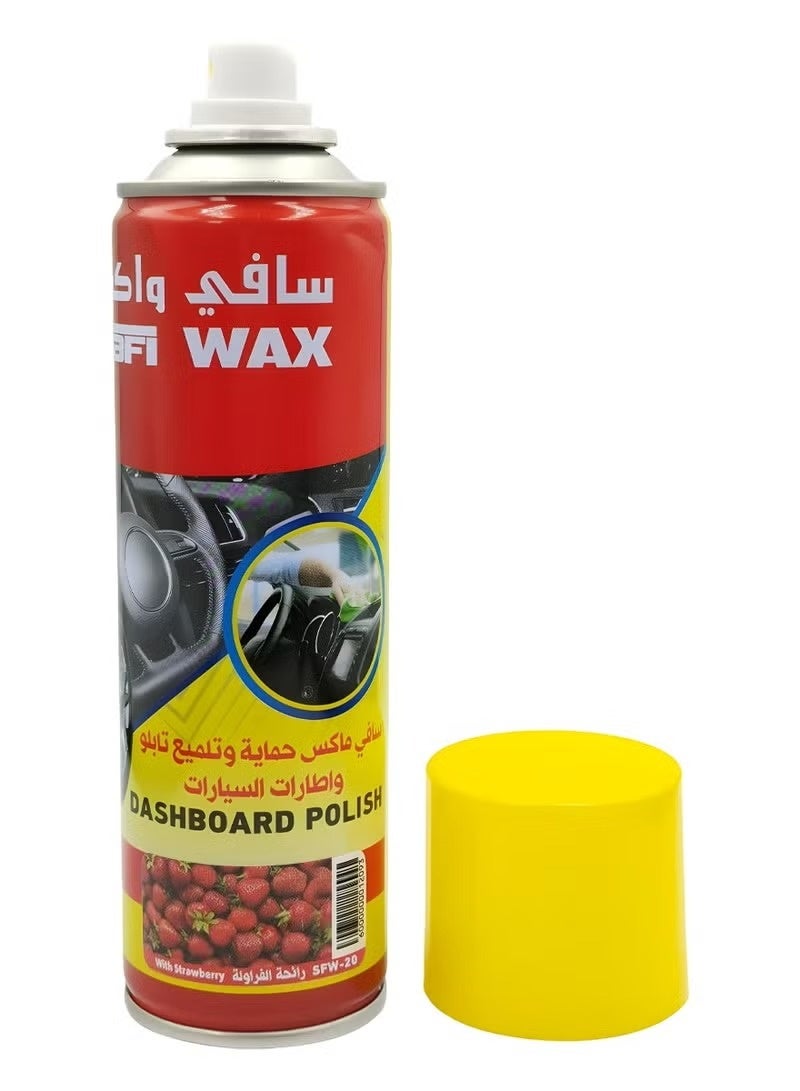 سافي واكس تلميع لوحة القيادة من شمع صافي برائحة الفراولة 250 مل - Image 2