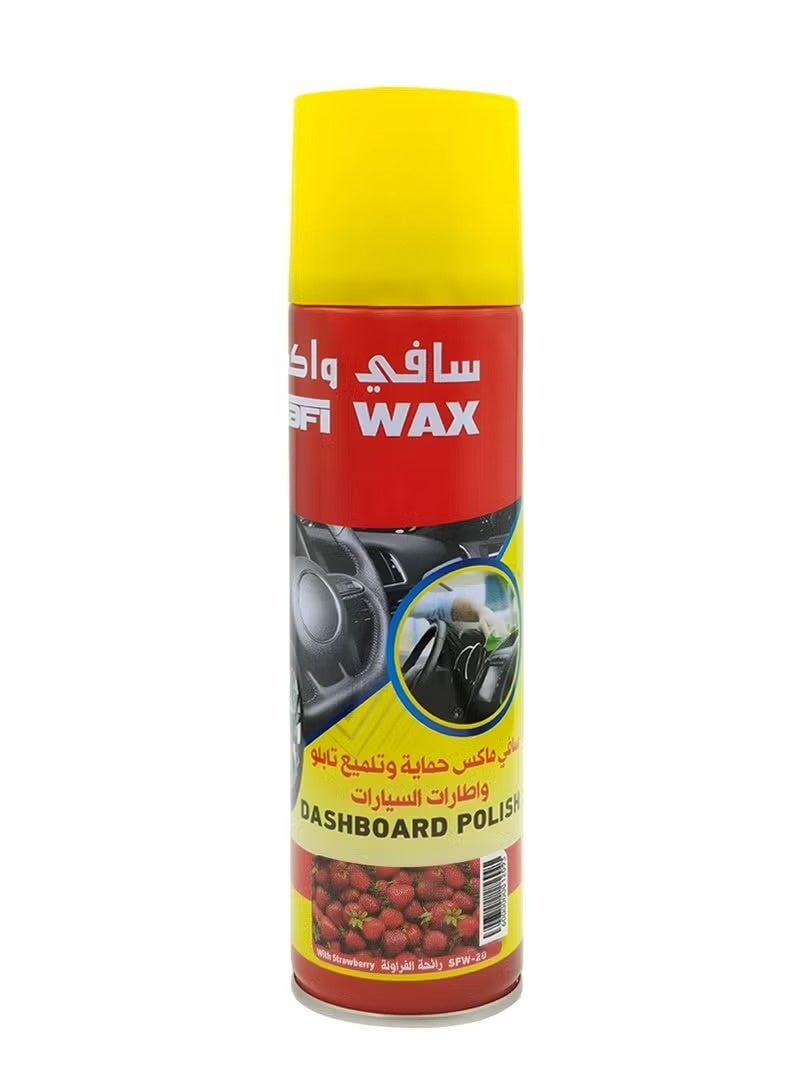 سافي واكس تلميع لوحة القيادة من شمع صافي برائحة الفراولة 250 مل - Image 1