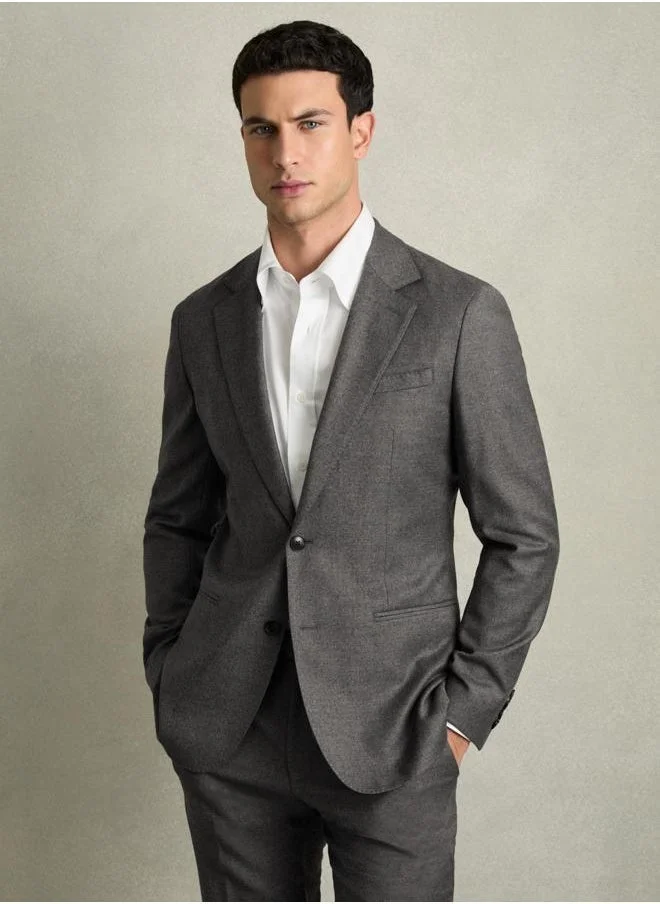REISS Sb 2B Notch Flannel Blazer
