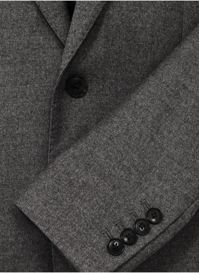 REISS Sb 2B Notch Flannel Blazer
