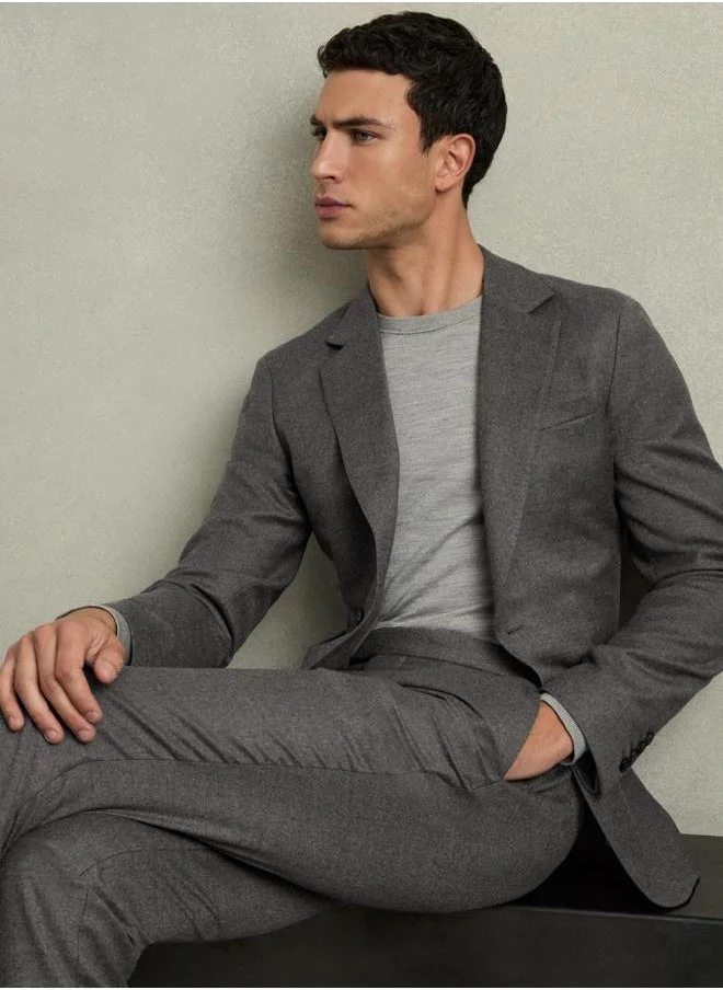 REISS Sb 2B Notch Flannel Blazer