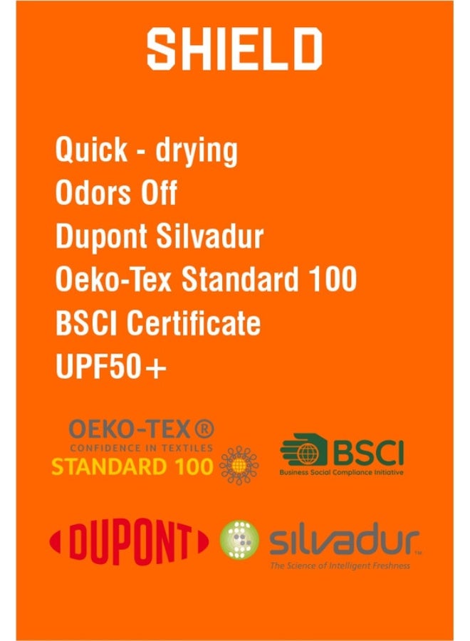 Shield Men’s UPF Ventilated Long Sleeve Shirt – Lightweight Breathable Work Shirt with Sun Protection for Outdoor Industrial Use
KHAKI  COLOR - Image 4