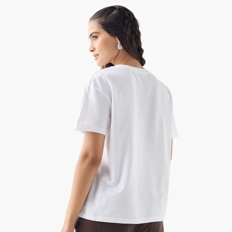 Lee Cooper Lee Cooper Patchwork Detail T-shirt