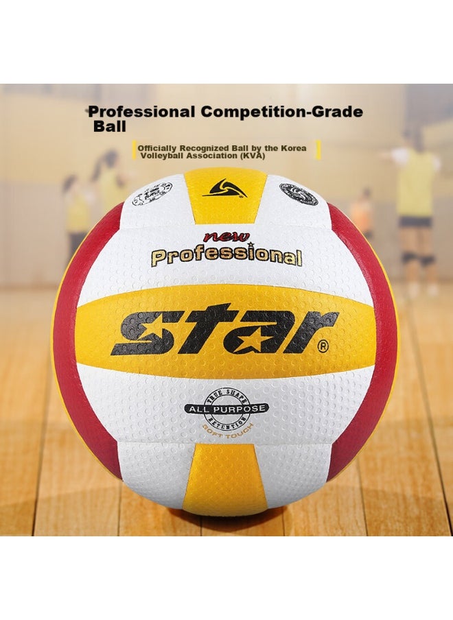 Star Star Volleyball Vb315-34 Microfiber Leather, Hand-stitched, Wear-resistant, Standard Training Size 5  - Image 2
