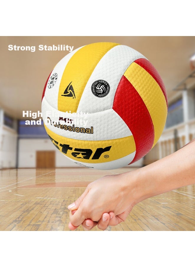 Star Star Volleyball Vb315-34 Microfiber Leather, Hand-stitched, Wear-resistant, Standard Training Size 5  - Image 3
