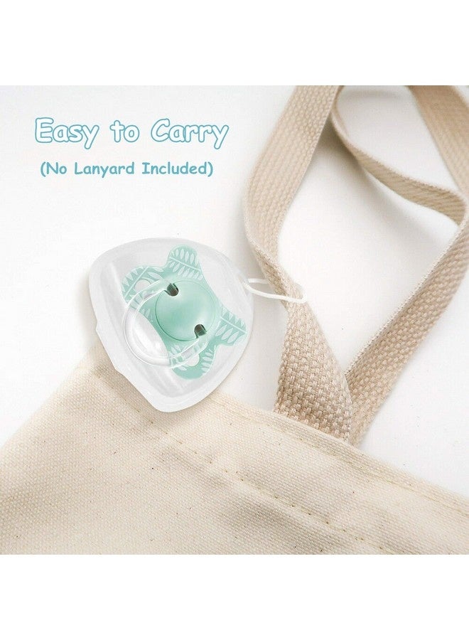 Beauenty 4 Pcs Baby Pacifier Case Pacifier Holder Case Pacifier Clip Binky Holder Case Pacifier Box Pacifier Accessories 4 Pack Transparent - Image 3