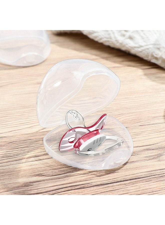 Beauenty 4 Pcs Baby Pacifier Case Pacifier Holder Case Pacifier Clip Binky Holder Case Pacifier Box Pacifier Accessories 4 Pack Transparent - Image 4