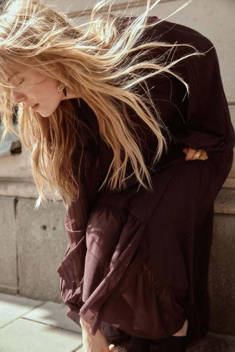 اتش اند ام فستان ماكسي بكسرات