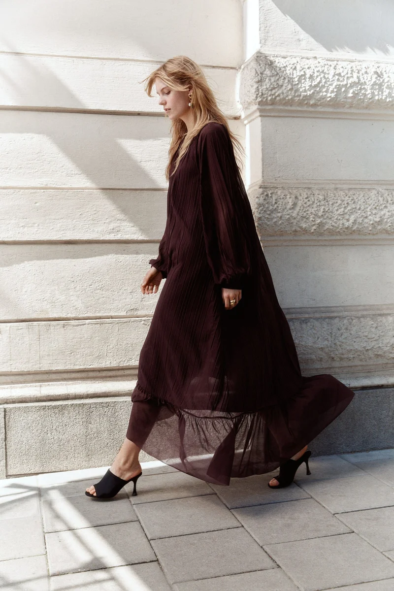 اتش اند ام فستان ماكسي بكسرات