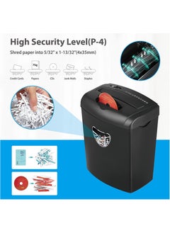 LY Paper Shredder,10-Sheet Cross Cut with 21L Basket, High Security Level P-4,3-Mode Design Shred Card/CD/Staple/Clip,Heavy Duty Shredder,Jam Proof System for Office  - Image 4