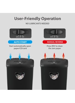 LY Paper Shredder,10-Sheet Cross Cut with 21L Basket, High Security Level P-4,3-Mode Design Shred Card/CD/Staple/Clip,Heavy Duty Shredder,Jam Proof System for Office  - Image 5