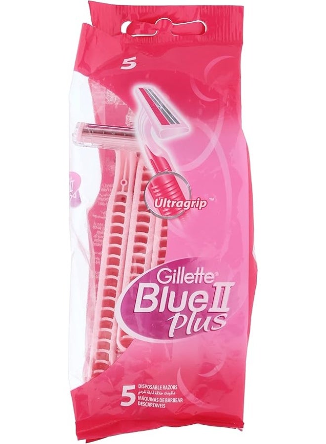 شفرات حلاقة فينوس بلو 2 بلس للاستخدام مرة واحدة، شفرتان، 5 قطع