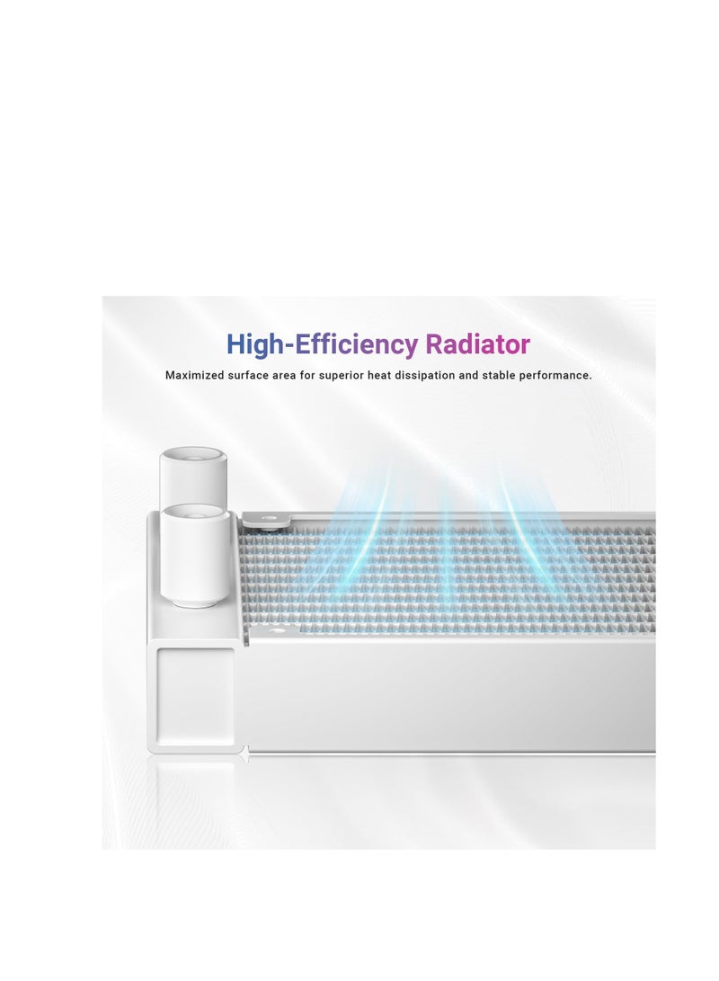 ID-COOLING FX360 TD White CPU Liquid Cooler AIO Cooler for Intel and AMD - Image 4