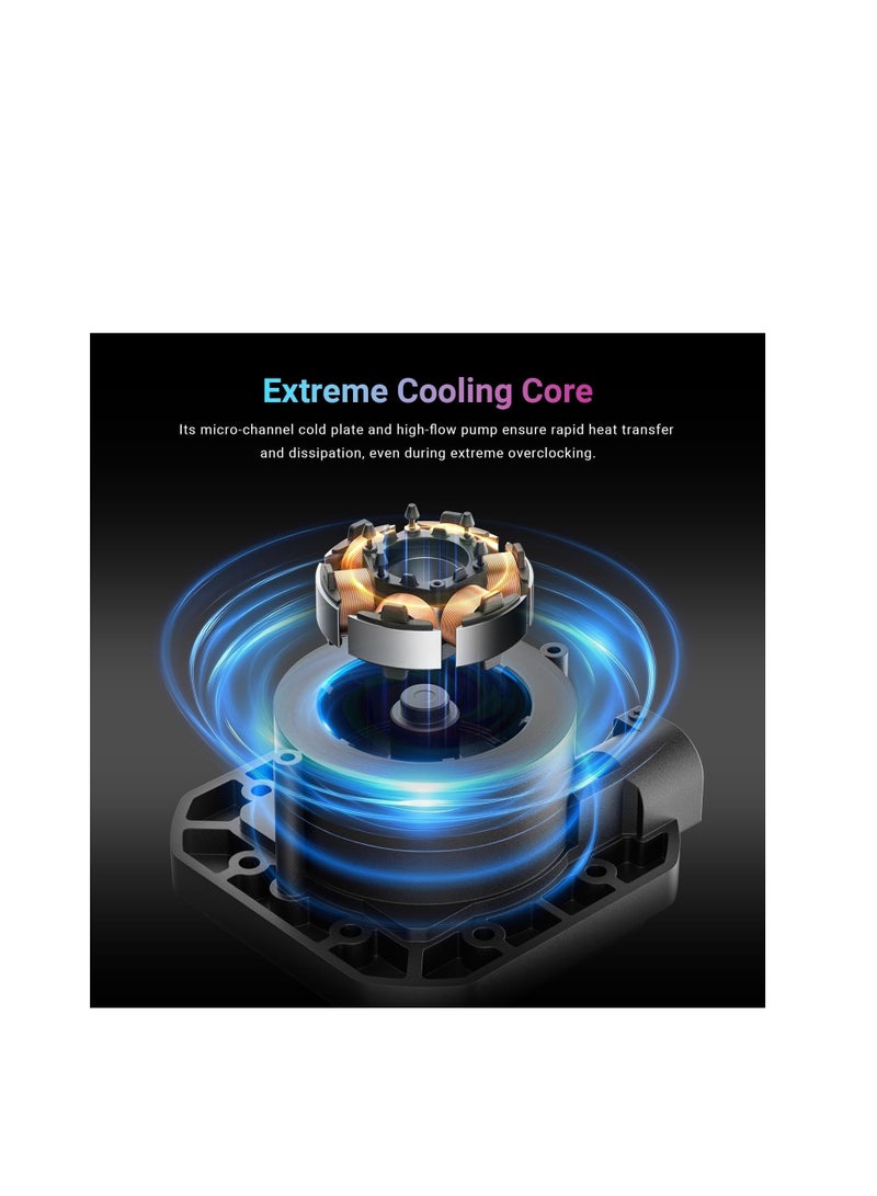 ID-COOLING FX360 TD White CPU Liquid Cooler AIO Cooler for Intel and AMD - Image 5