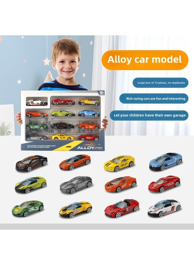 Children's Simulation Alloy Car Toy Car Sliding Sports Car Model Ornaments Decorative Boy Alloy Car Wholesale-Color:Alloy Scooter Random One In Bulk  - Image 3